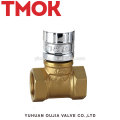 Pn16 internal thread brass color Magnetic lock stop valve